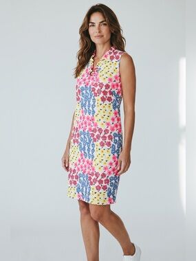 Talbots Vintage Floral Eyelet Shift Dress – Size 10